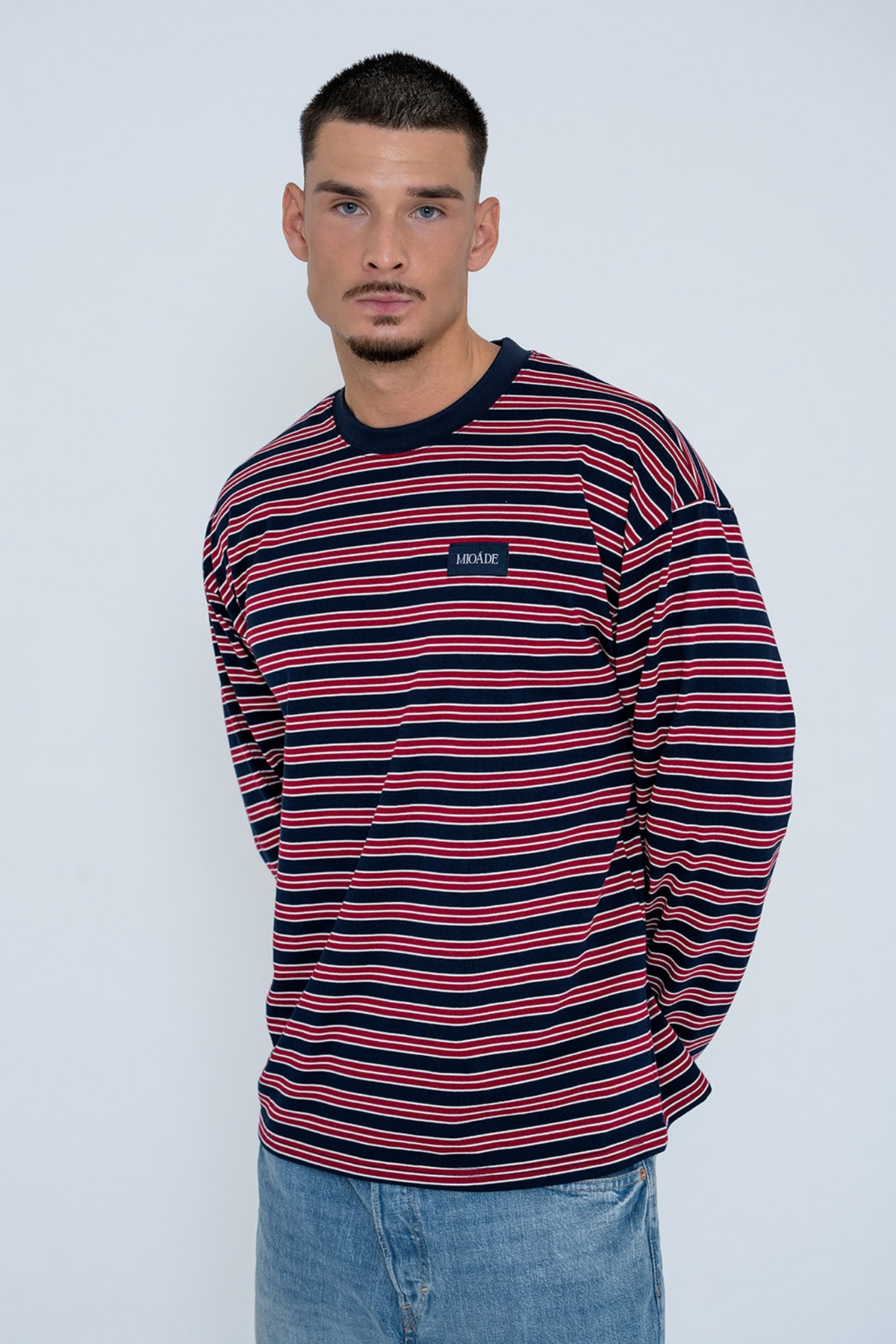 STRIPED LONGSLEEVE BORDEAUX