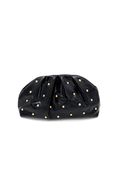 STUDDED CLUTCH BLACK