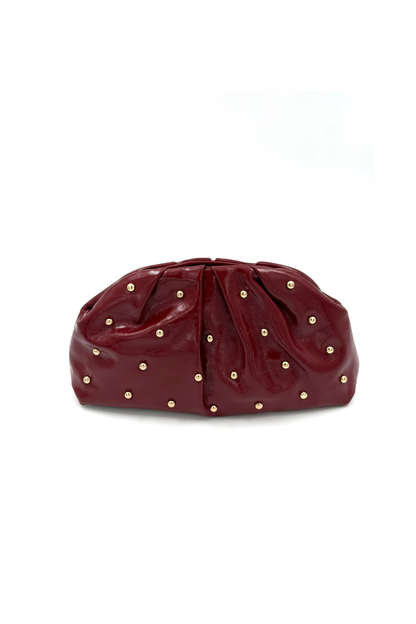 STUDDED CLUTCH BORDEAUX