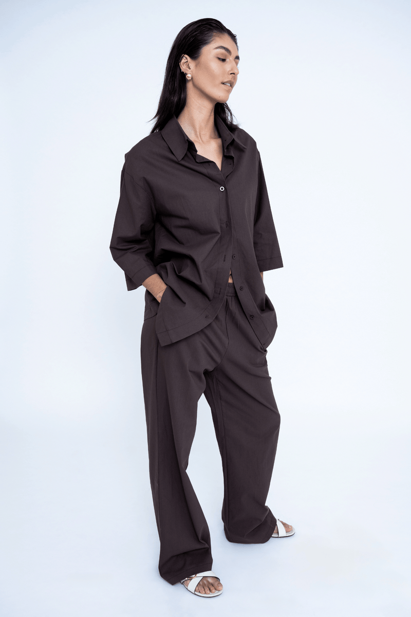 THE FLOWY SET BROWN