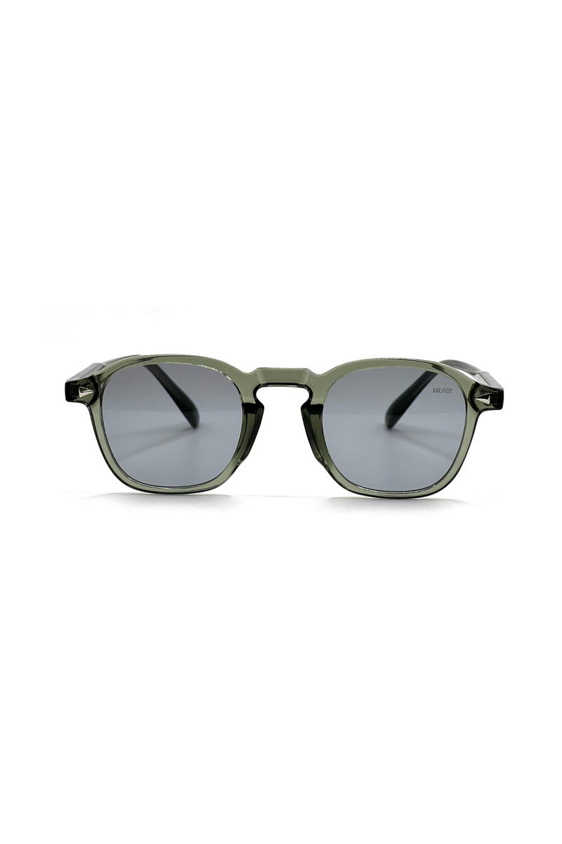 TRANSPARENT SUNGLASSES OLIVE GREEN