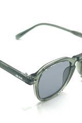 TRANSPARENT SUNGLASSES OLIVE GREEN