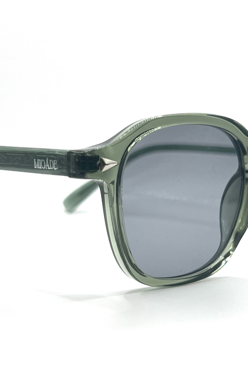 TRANSPARENT SUNGLASSES OLIVE GREEN