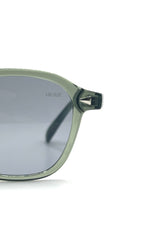 TRANSPARENT SUNGLASSES OLIVE GREEN