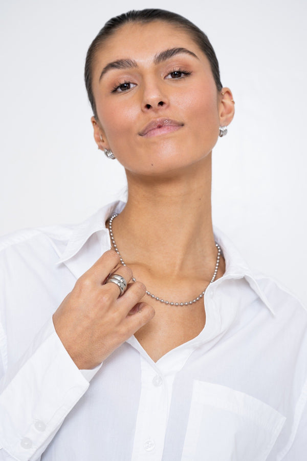 DOTS NECKLACE SILVER