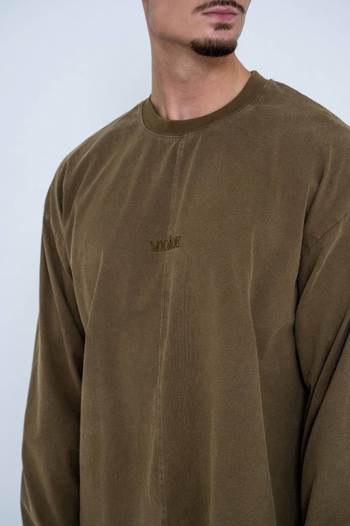 WASHED LONGSLEEVE ARMY GREEN
