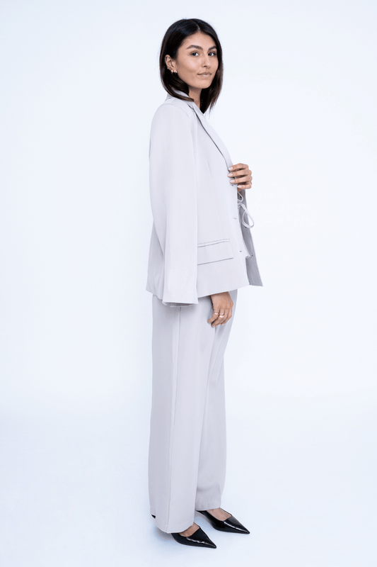WIDE LEG PANTS SAND