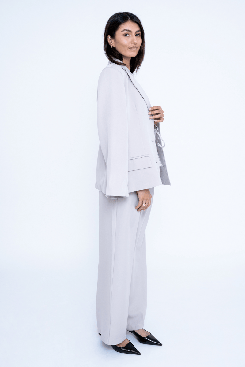 WIDE LEG PANTS SAND